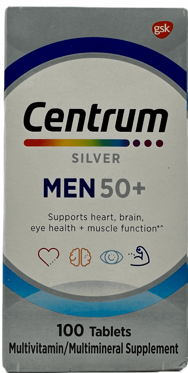 Centrum Silver - Men 50+ - Multivitamin Tablets - 100 Ct