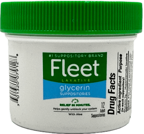 Fleet Laxative Glycerin Suppositories - 12 Ct