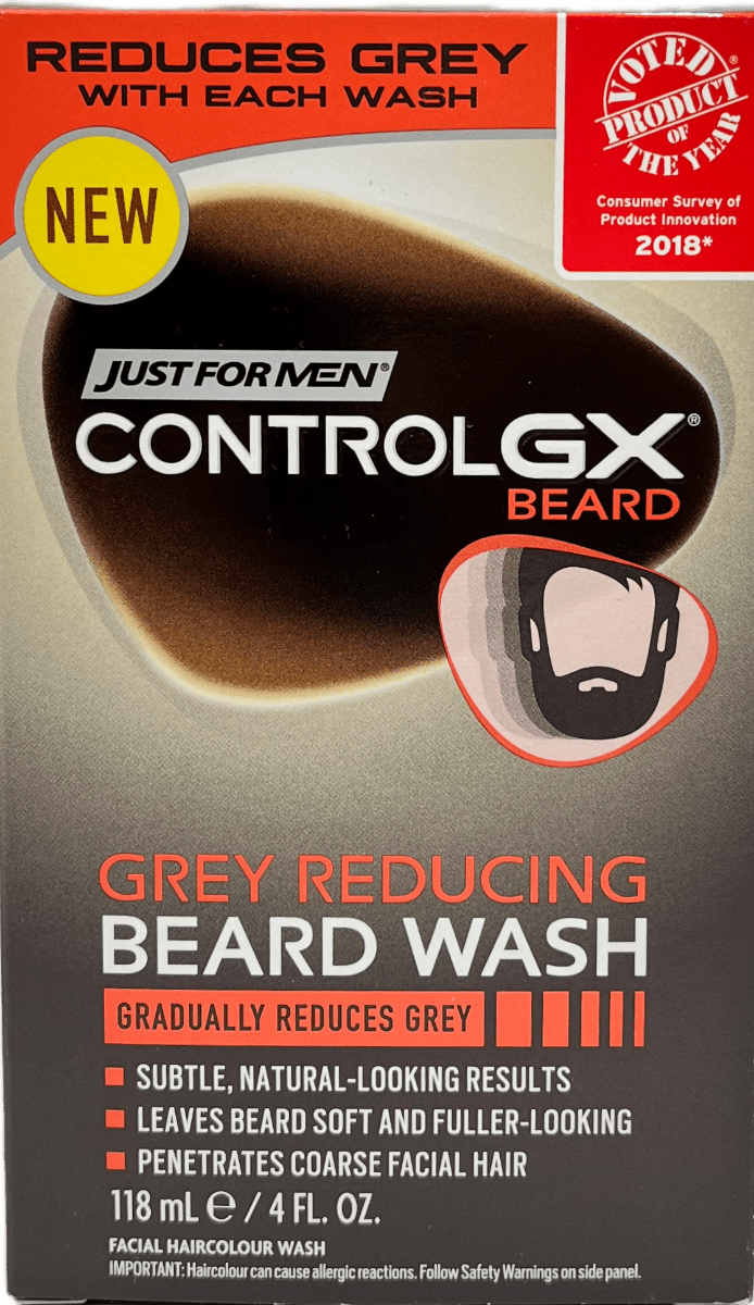 Just For Men Control GX Grey Reducing Beard Wash - 4 FL OZ