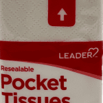 Leader Pocket Tissues: 15 Soft 2-Ply Sheets for On-the-Go Comfort