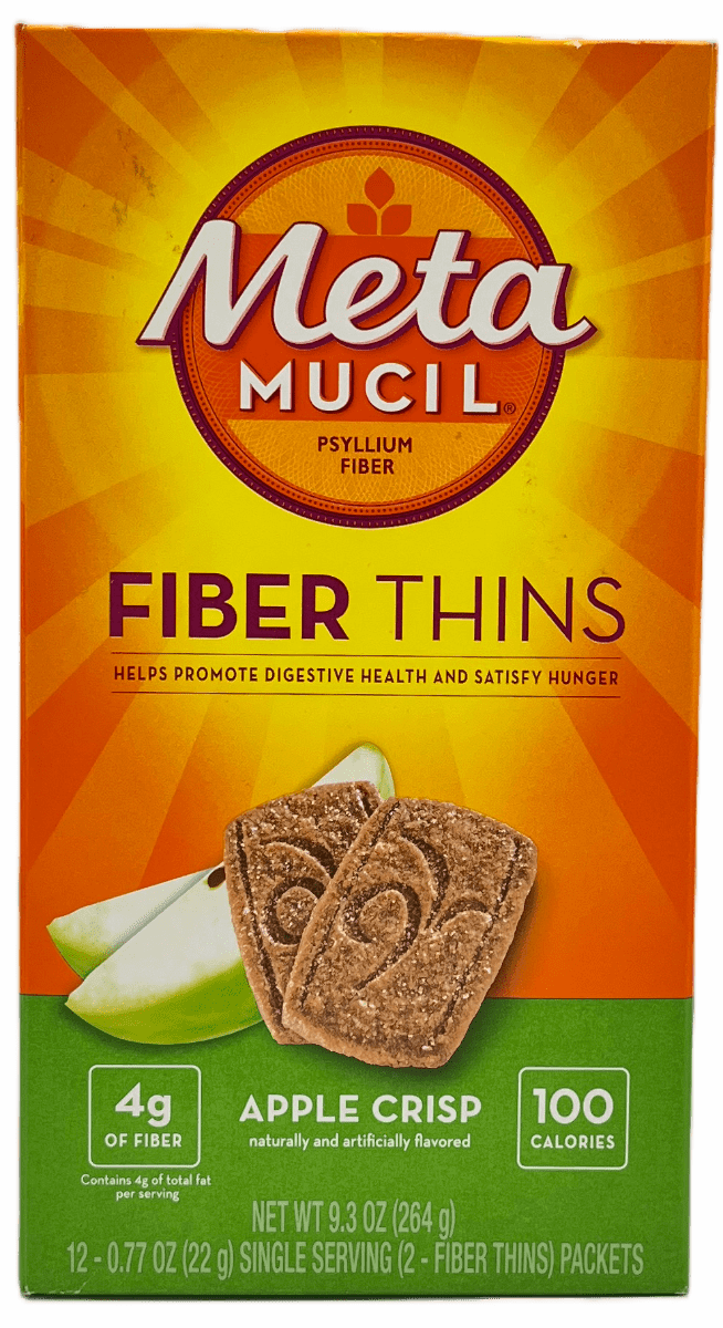 Meta Mucil Fiber Thins - Psyllium Fiber - Apple Crisp - 9.3 Oz.