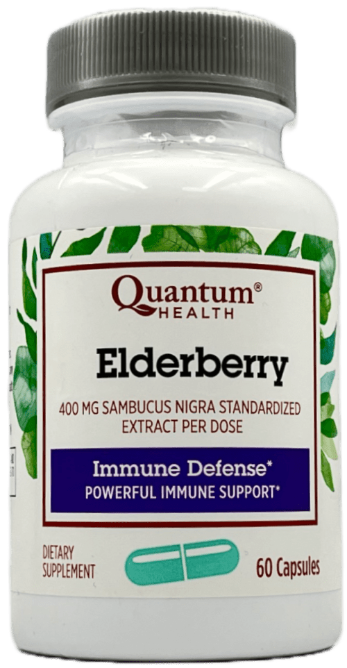 Quantum Health Elderberry 400 mg Capsules - Immune Defense - 60 Ct