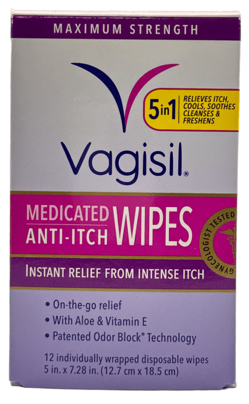 Vagisil Anti-Itch Wipes - 12 wipes