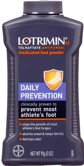 Lotrimin AF Tolnaftate Antifungal Medicated Foot Powder