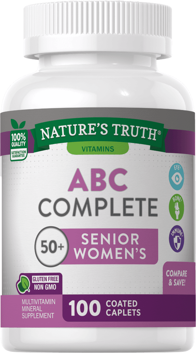 Nature's Truth ABC Complete 50+ Senior Women's Multivitamin - 100 Coated Caplets